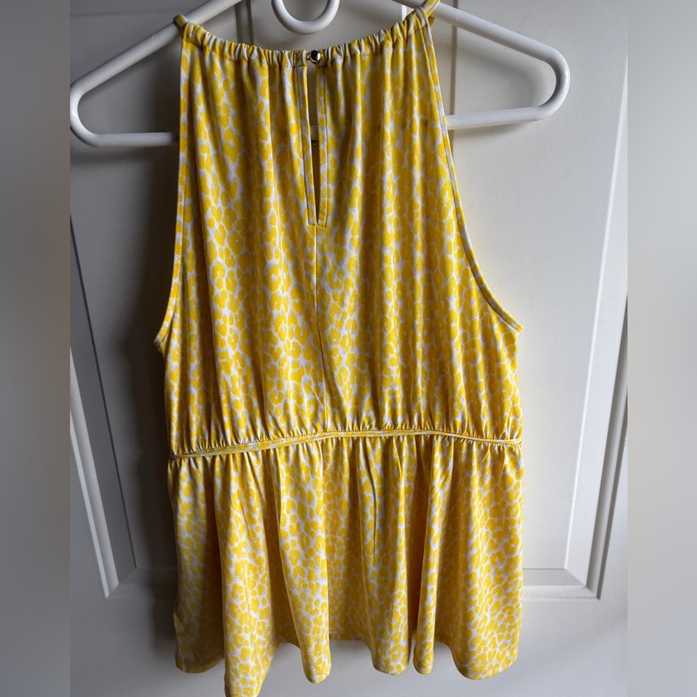 Michael Kors Printed Keyhole Halter Neckline Sleeveless Top (Size: L) EUC - Picture 10 of 13